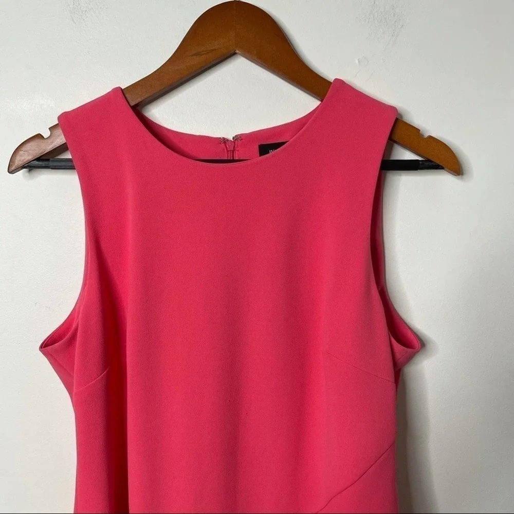 Ivanka Trump Pink Sheath Dress with Ruffle Overlay Size 12 - Picture 4 of 10